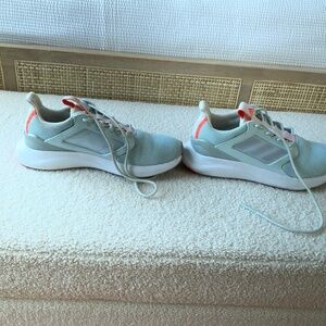 Adidas Sea foam blue green and coral sneakers